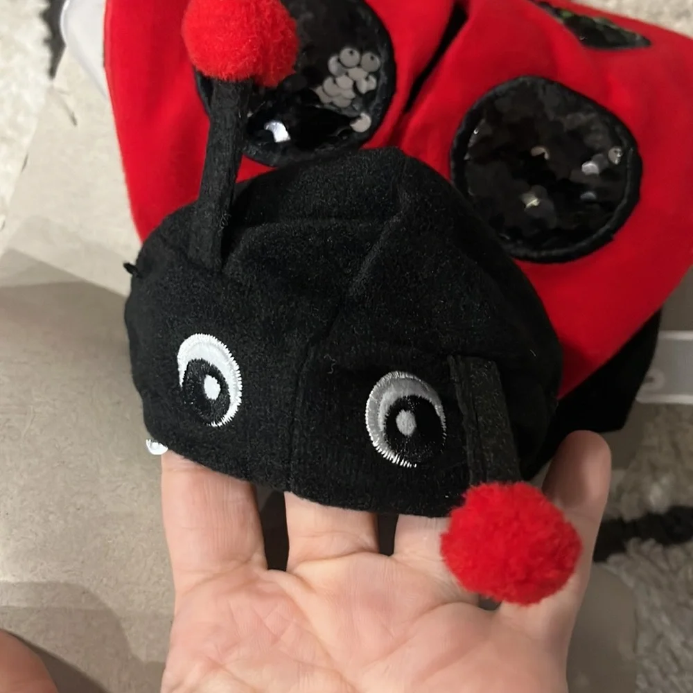 NWT Cat or dog sequin ladybug costume